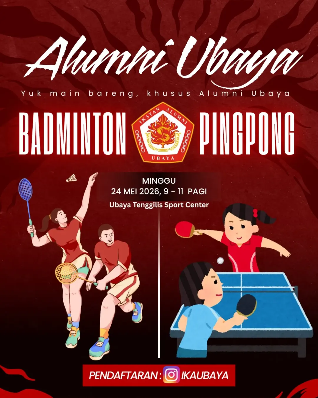 Badminton dan Tenis Meja